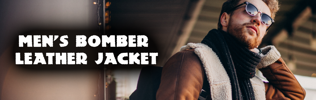 Shop Men's Bomber Leather Jackets Online