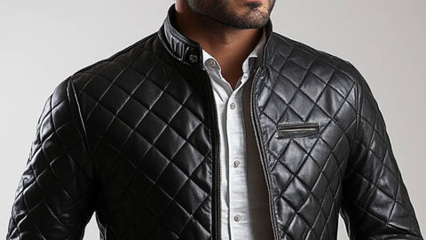Archie Black Leather Jacket - Leather Jacket for Men Black
