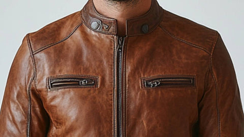 Arthur Brown Leather Jacket - Leather Jacket for Men Brown