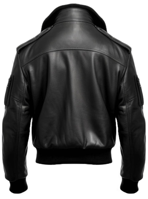 Black Jacket - Black Real Leather Jacket
