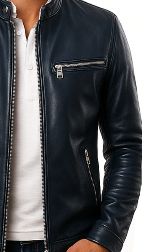 Noah Black Leather Jacket - Men Leather Jacket Black