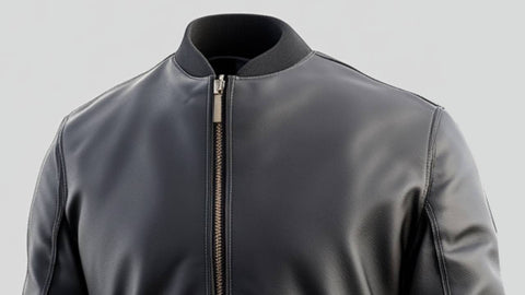 Carter Black Leather Jacket - Men Leather Jacket Black
