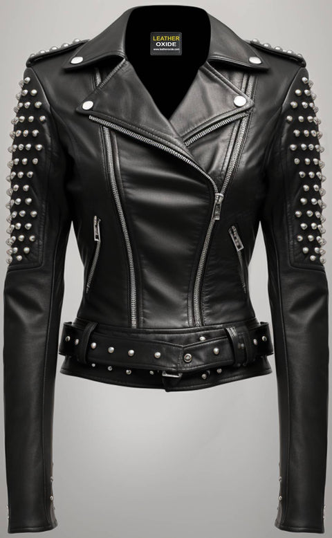 Cressida Black leather biker Jacket