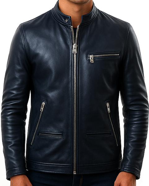 Elijah Black Leather Jacket - Men Leather Jacket Black