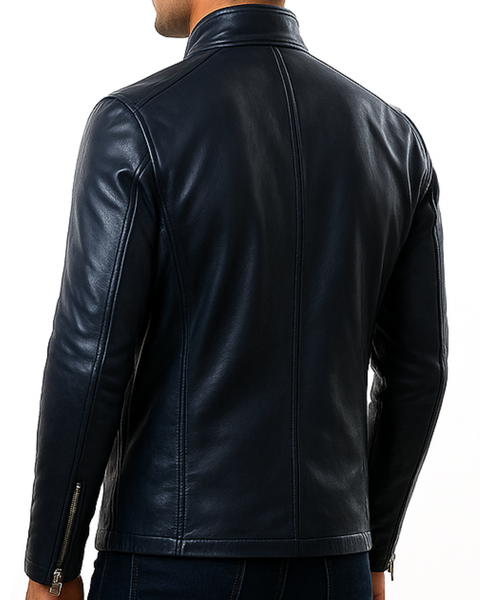 Elijah Black Leather Jacket - Men Leather Jacket Black