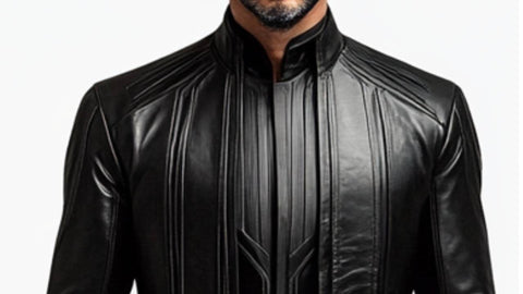 Daniel Leather Black Long Coat - Men Long Coat Black