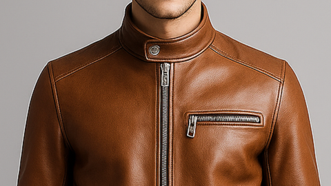 Men Brown Leather Jacket - Leather Jacket Brown