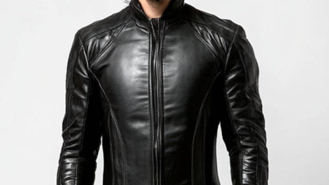 Elliot Leather Black Long Coat - Men Long Coat Black