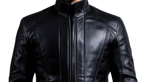Elliot Leather Black Long Coat - Men Long Coat Black