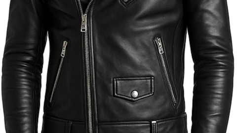 Ezra Black Leather Jacket - Men Leather Jacket Black