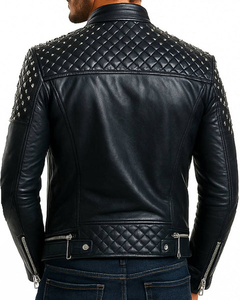 Grayson Black Leather Jacket - Men Leather Jacket Black