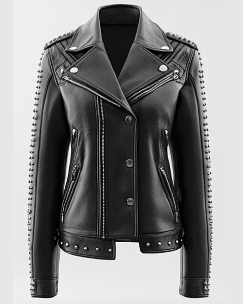 Harry Leather Black Jacket - Women Leather Jacket Black