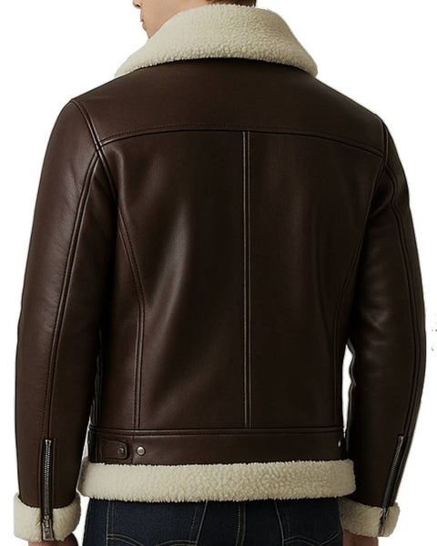 Hudson Leather Brown Jacket - Men Leather Jacket Brown