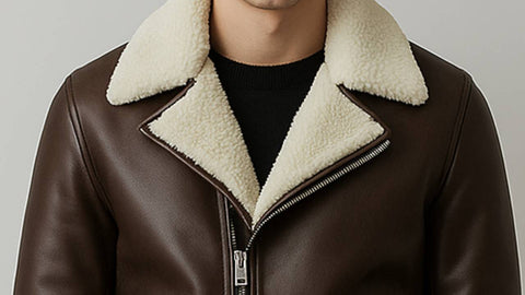 Hudson Leather Brown Jacket - Men Leather Jacket Brown