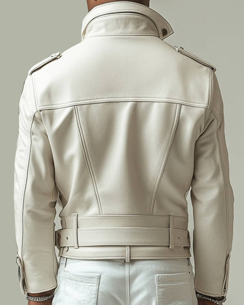 Jack White Leather Jacket - Leather Jacket for Men White