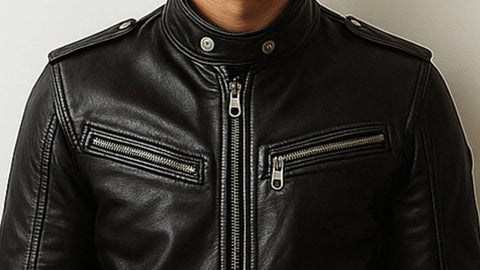 Jayden Black Leather Jacket - Leather Jacket for Men Black