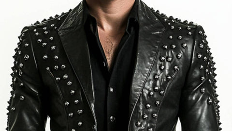 Carter Black Leather Blazer - Leather Blazer for Men Black