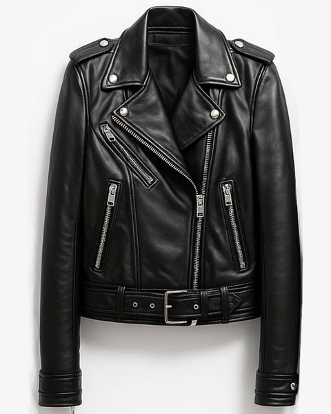 Louis Black Leather Jacket - Men Leather Jacket Black