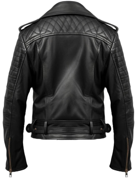 Men Black Biker Leather Jacket - Biker Jacket For Men - Leatheroxide