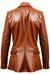 Men Brown Leather Blazer - Leather Blazer for Men