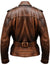 Men Military Style Vintage Leather Jacket