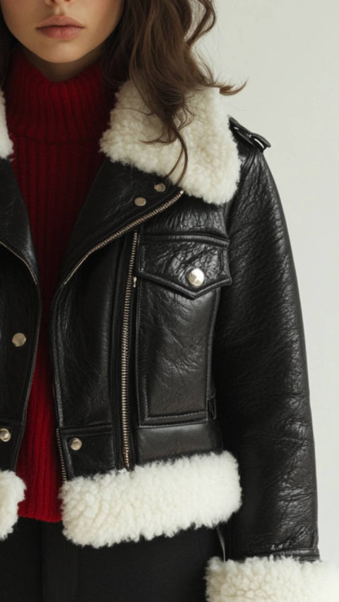 Mila Leather Black Jacket - Women Leather Jacket Black