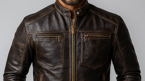 Noah Brown Leather Jacket - Leather Jacket for Men Brown