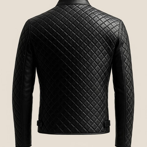 Ollie Black Leather Jacket - Men Leather Jacket Black