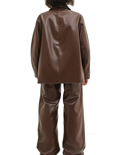 Lily Leather Brown Jacket - Women Leather Jacket Brown