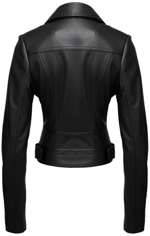 Women Black Designer Leather Jacket