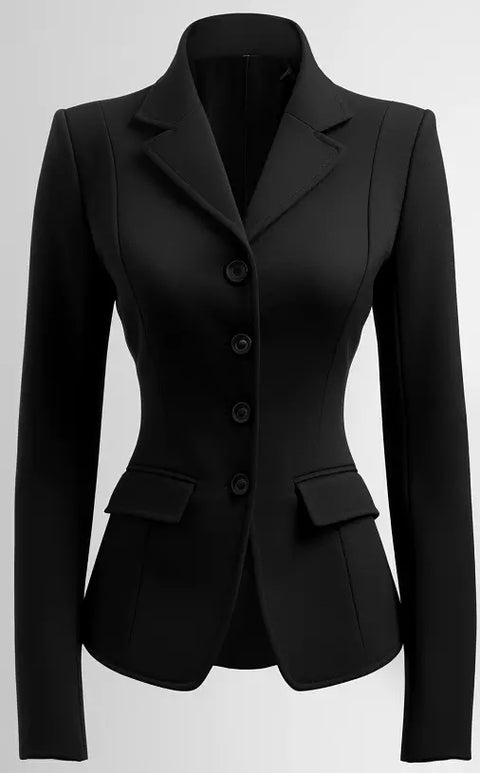 Women Black Wool Coat