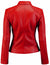 Womens Red Leather Jacket - Leatheroxide