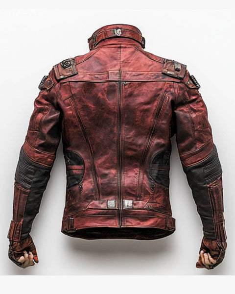 Yusef Red Leather Jacket - Leather Jacket for Men Red