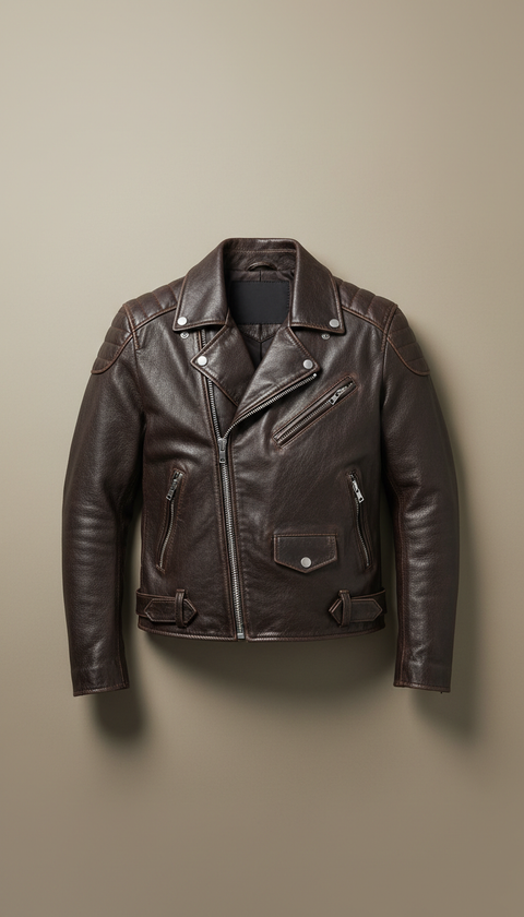 Biker Jacket In Soft Top-Grain Leather