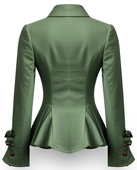 Women Green Sapphire Cotton Jacket