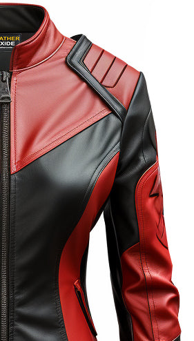 Italian Women's Vegan Leather Jacket-Leatheroxide - Leatheroxide