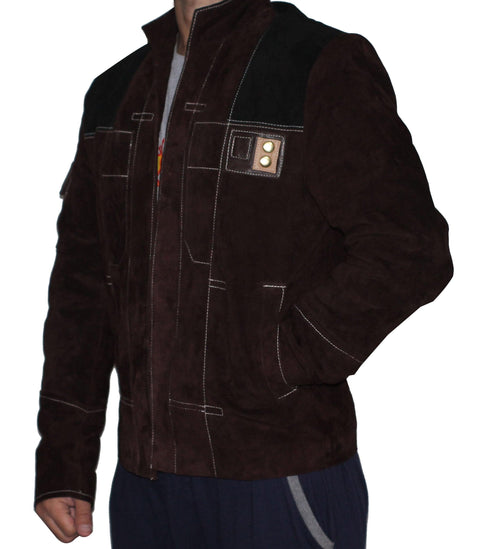 Men Casual Suede Leather Jacket - Dark Brown Leatheroxide