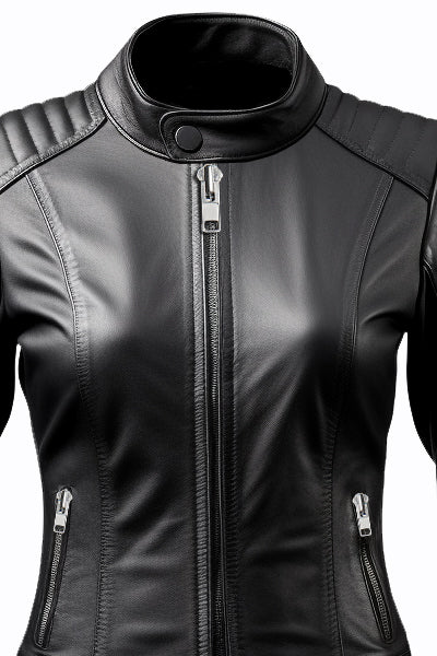 Women Ava Stylish Black Leather Jacket Leatheroxide