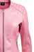 Women Biker Jacket Pink Faux Leather Leatheroxide